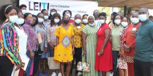 Participants at the one day gender mainstreaming workshop posed for photo with C. Mike Doryen and Jeffrey N. Yates after the daylong session