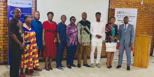 SLEITI Delegation at the opening of a weeklong peer exchange in Monrovia